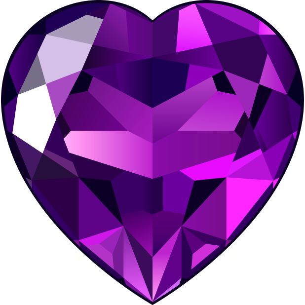 Purple Gemstone Clip Art (618x618)