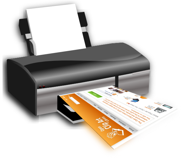 Printer Clipart Png (600x513)