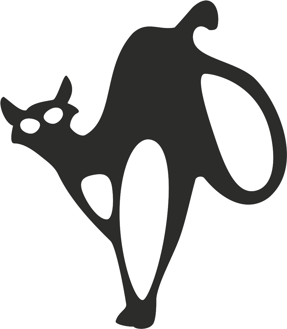 File - Black Cat - Svg - Cat .svg (1000x1140)
