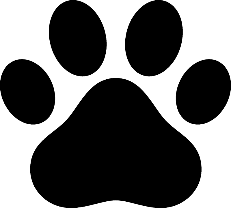 Paw Print Rubber Stamp - Paw Logo (800x721)