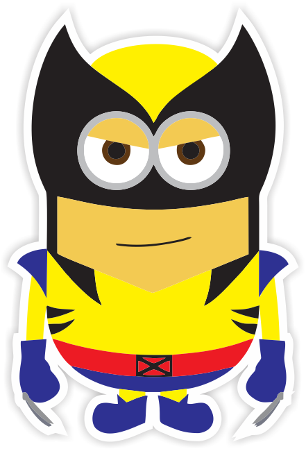 Minions - Wolverine Minion Png Funny (441x647)