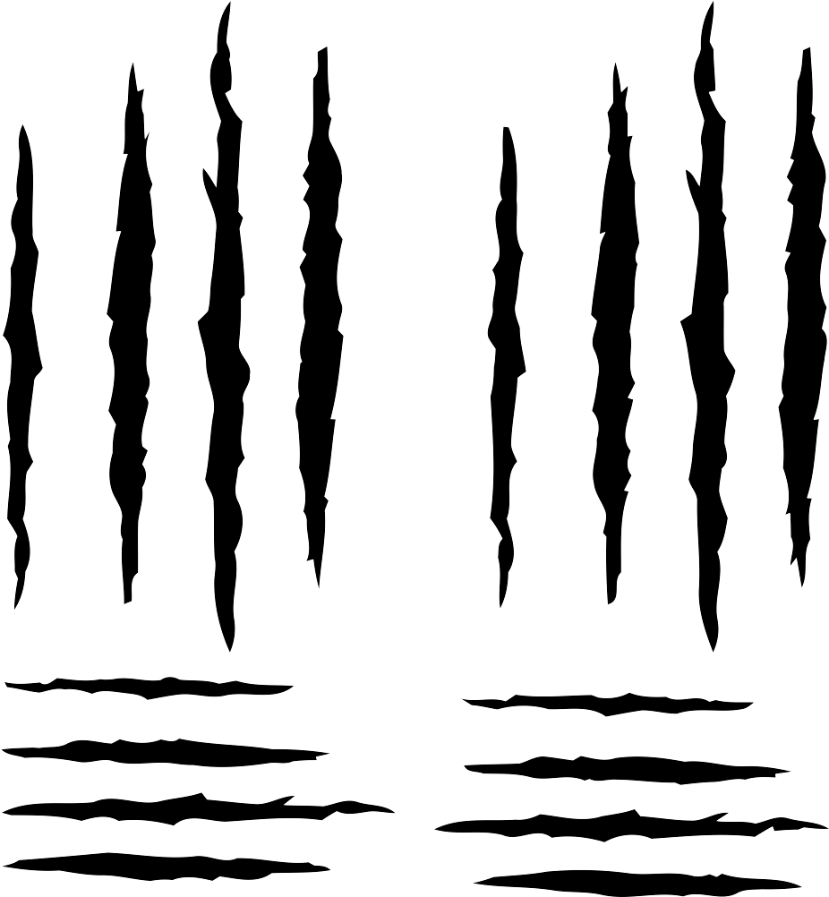 Scratches Clipart - Царапины От Когтей Png (1064x1068)