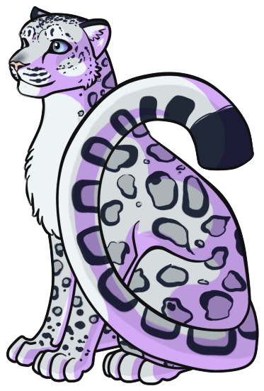 Snow Leopard Clipart - Smow Leopard Clip Art (500x629)