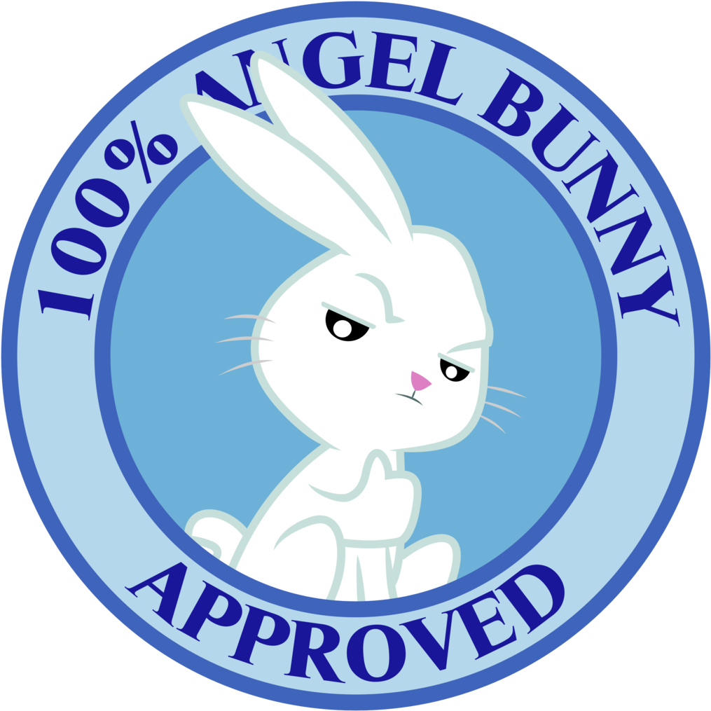 Angel Bunny Seal Of Approval By Masemj - Bunny Stamp Of Approval (1024x1024)