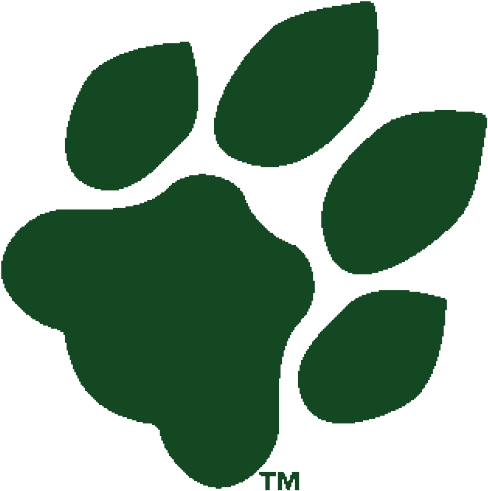 Bobcat Paw Print - Ohio University Paw Print (500x500)