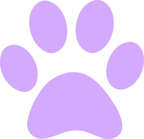 Purple Paw Print Transparent Background (600x578)