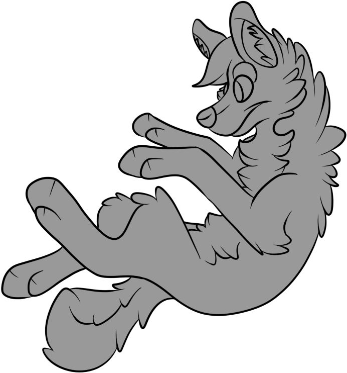 Gray Wolf Deviantart Drawing - Fursuit Badge Line Art (786x830)
