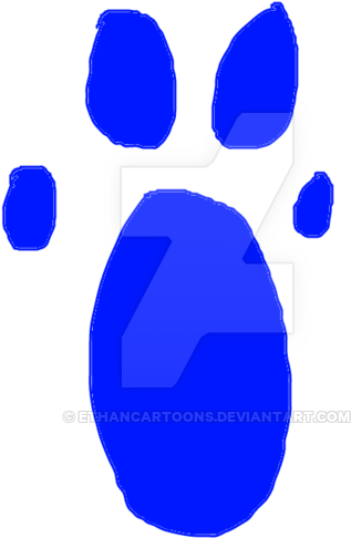 Blue's Paw Print By Ethancartoons - Blues Clues Paw Print (1024x774)