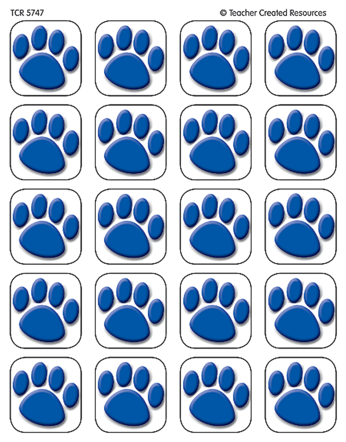 Tcr5747 Blue Paw Prints Stickers Image - Blues Clues Paw Prints (900x900)
