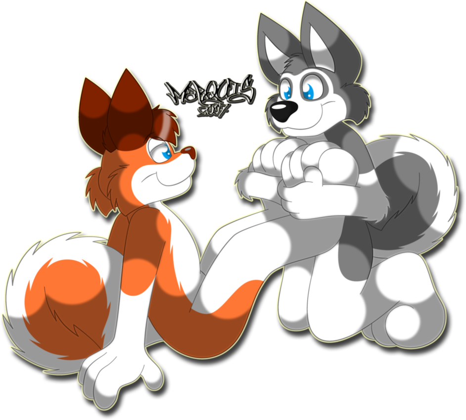Double Pawsie Huggies By Marquis2007 - Huggies (942x849)