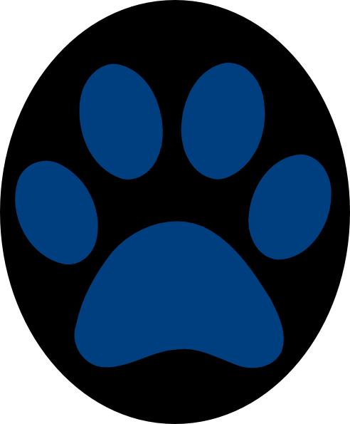 Animated Dog Paw Prints - Clip Art (492x595)