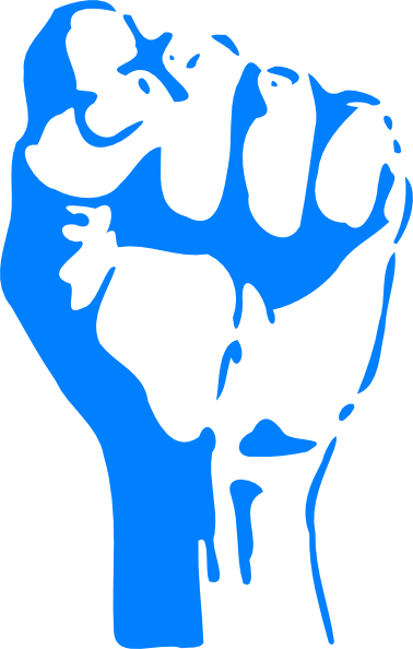 Fist Clipart Blue - People I Want To Punch In The Face (378x594)