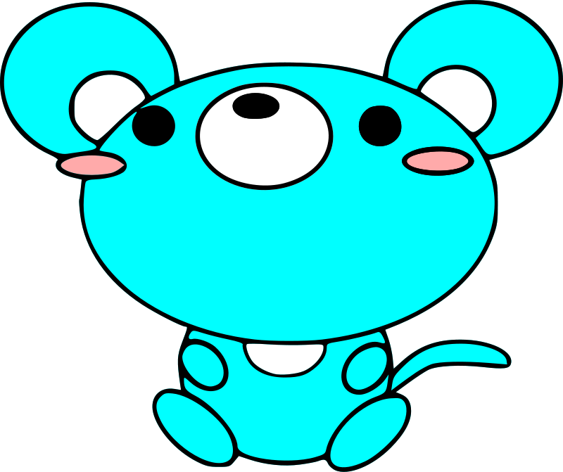 Blue Mouse Clip Art - Little Brother Oval Ornament (800x671)