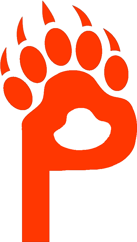 Paw Print - Bear Paw Wall Decal (848x848)