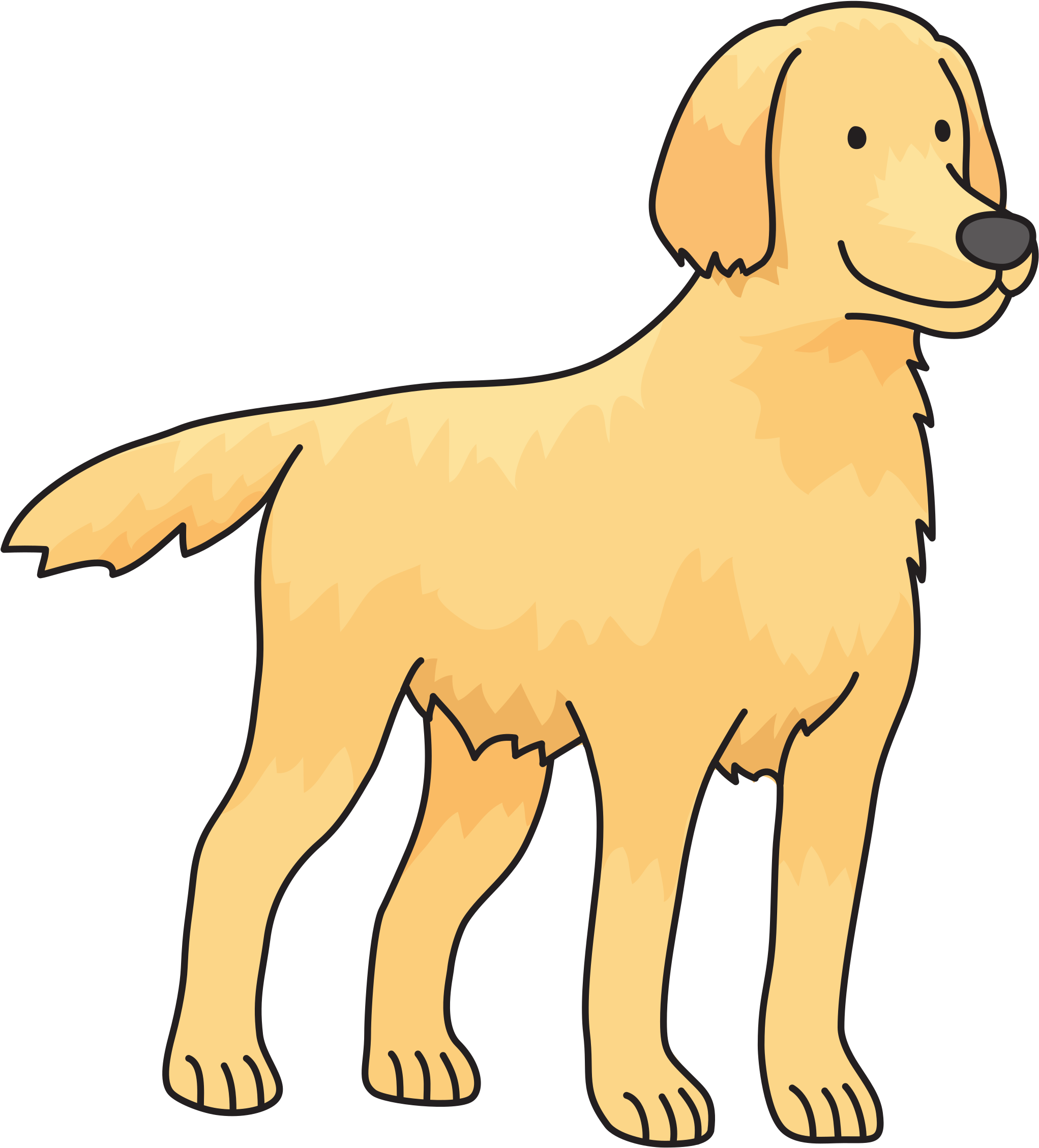 Dog - Golden Retriever - Golden Retriever Dog Clipart (2400x2400)