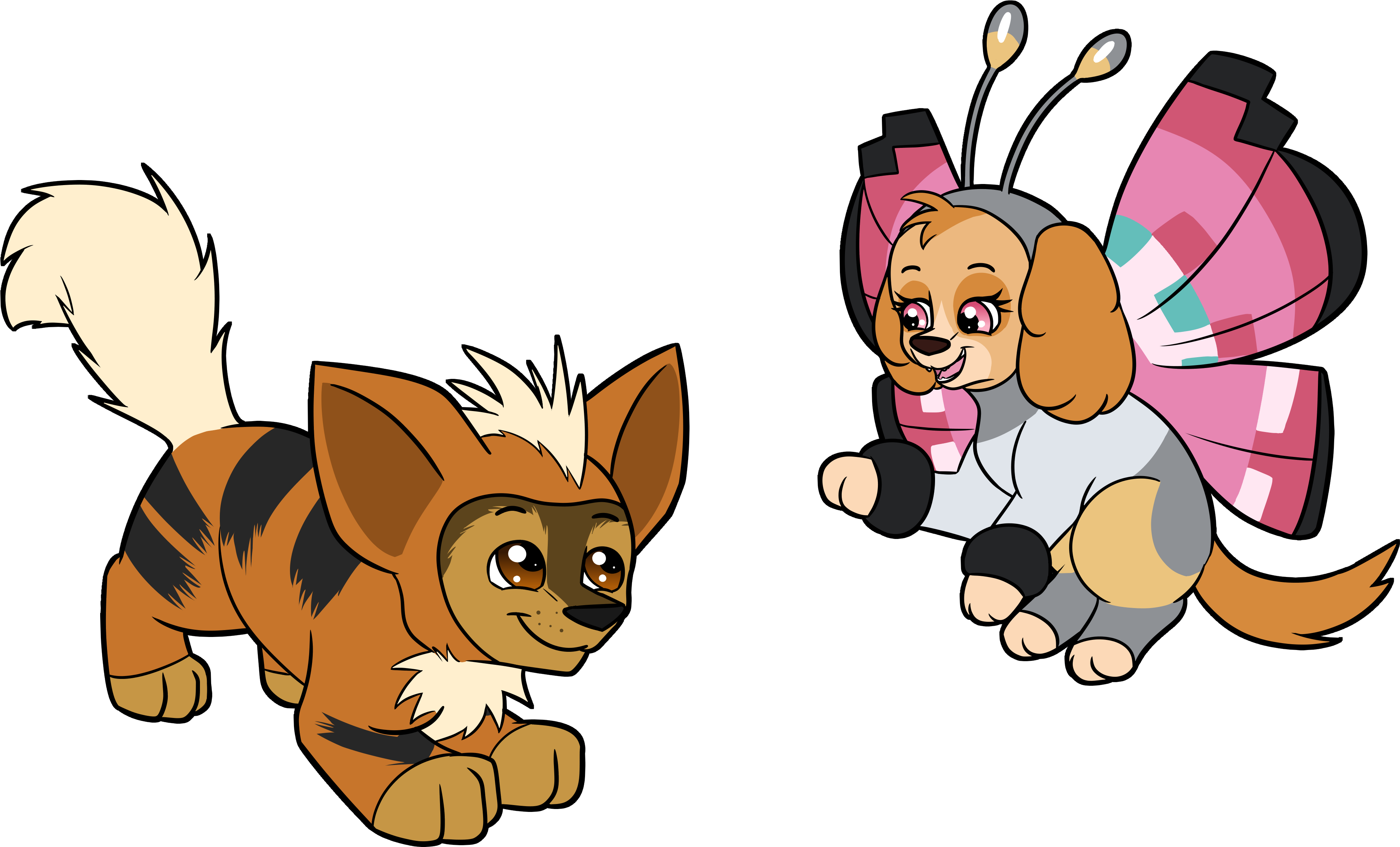 Paw Patrol Chase X Skye (3980x2421)