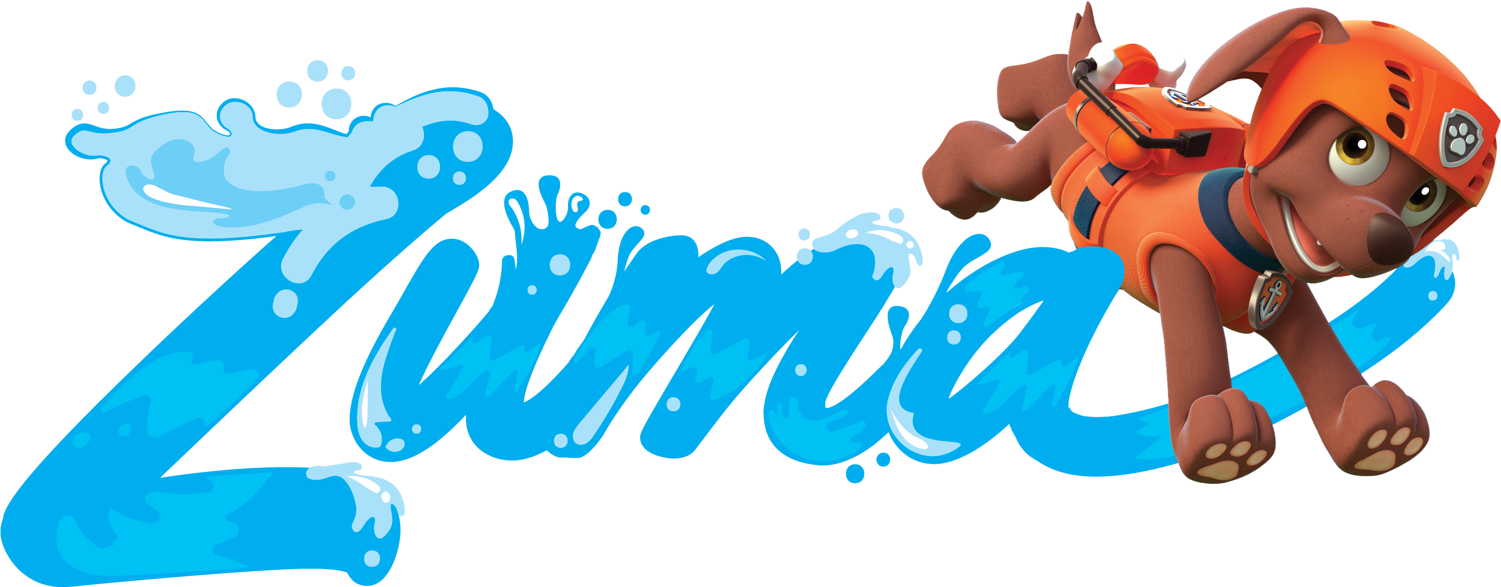 Nickelodeon Nick Jr - Paw Patrol Zuma Name (3093x1363)