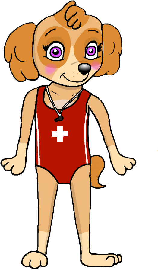 Skye The Lifeguard - Paw Patrol Skye Human (768x1024)