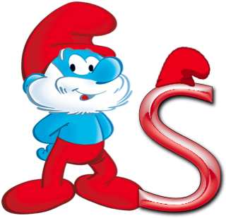 Smurfs Papa Clipart (540x380)