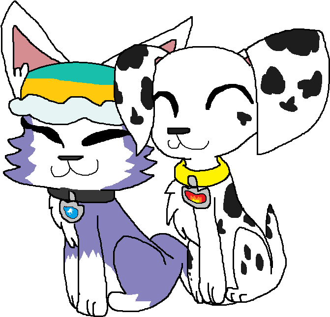 Marshall X Everest By Isabellaxuxprincess - Paw Patrol Everest And Marshall (834x734)