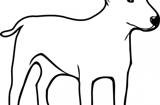 Zoom - Outline Of A Dog (640x420)