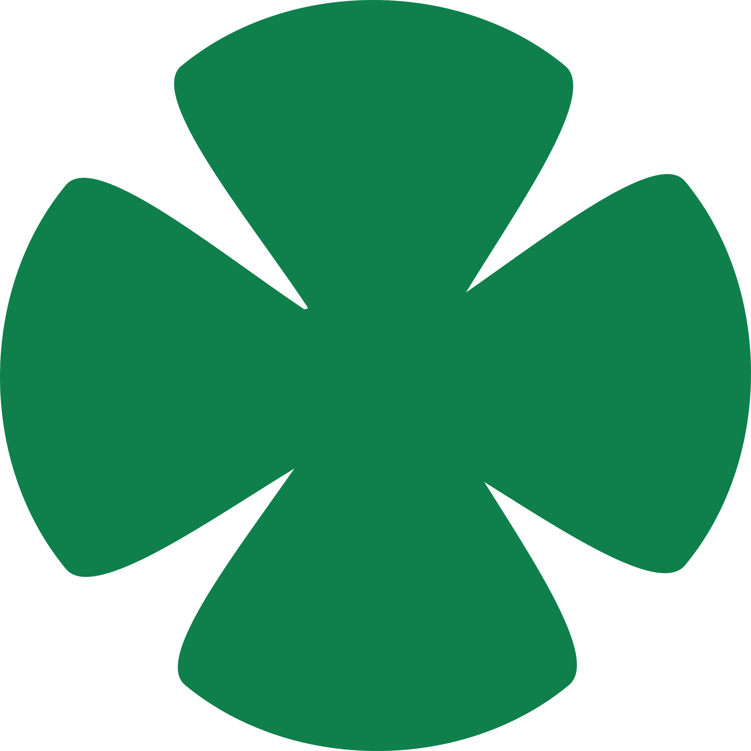Big Image - Four Petal Green Flower (2400x2400)
