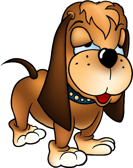 Dog-cartoon - Perro Con Orejas Largas Animado (600x600)
