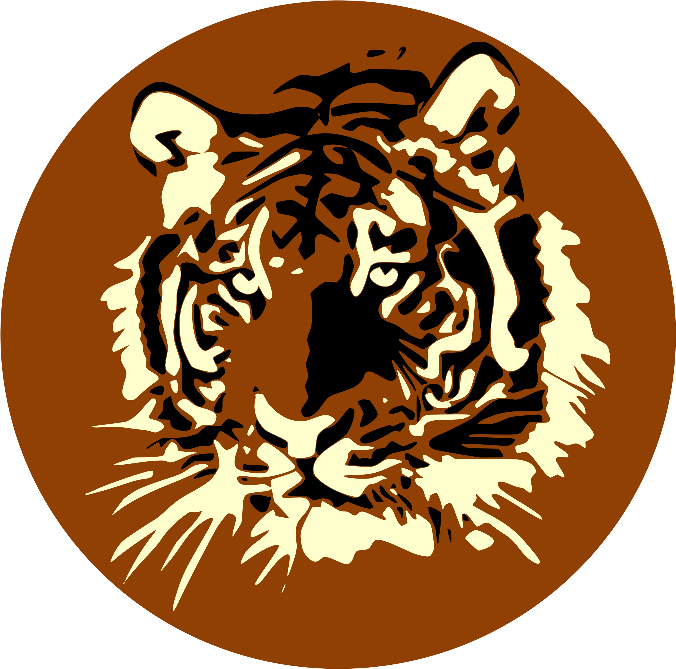 Tigres Clipart Computer - Sumatran Tiger Vector (2400x2377)