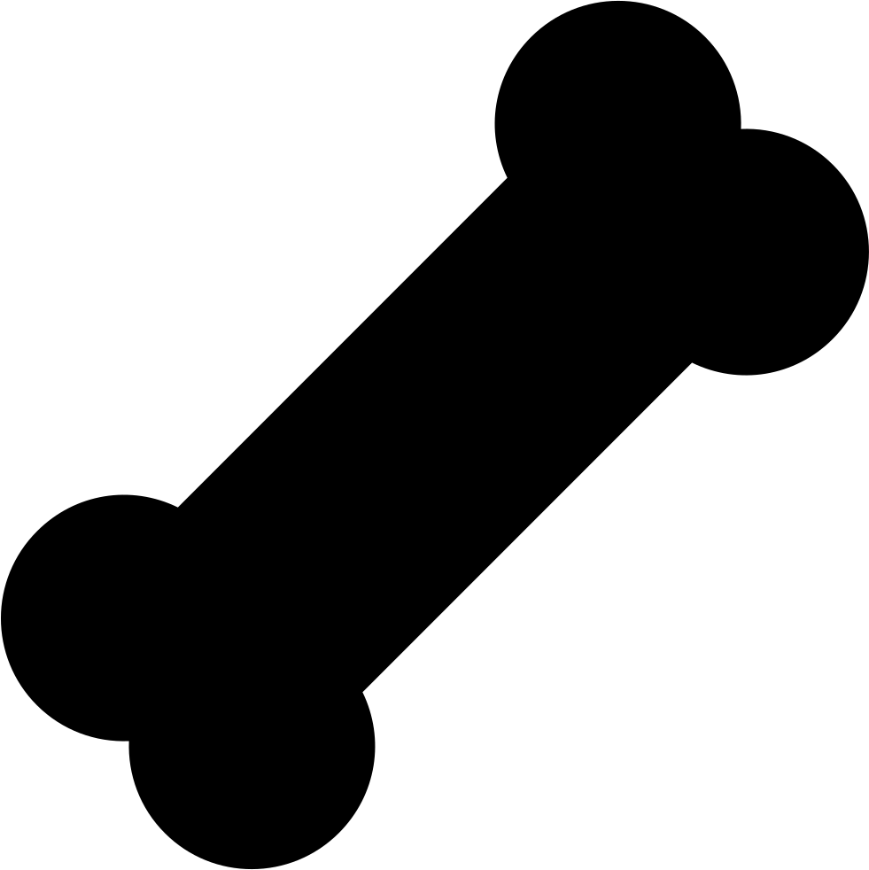 Dog Bone Comments - Dog Bone Clip Art (981x982)