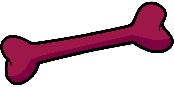 Bone Toy Pet Dog Purple Bone Bone Bone Dog - Bone Clipart (680x340)