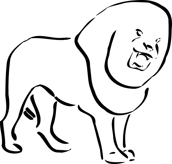 Lion Clip Art (600x573)