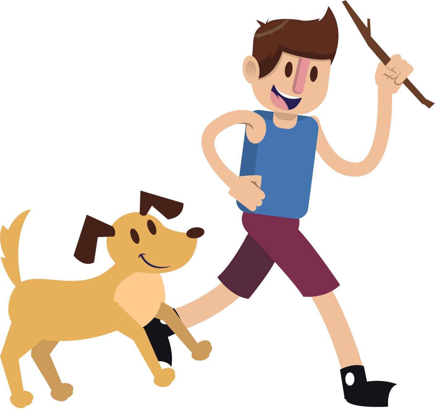 Мальчик играющий с собакой. Человек гуляет с собакой. Прогулка с собакой иллюстрация. Мальчик с собакой вектор. Мальчик с собакой.