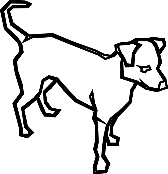 Dog - Dog And Puppy Sketch (576x597)