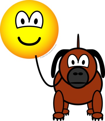 Smileys Clipart Dog - Animated Dog Smiley Faces (357x410)