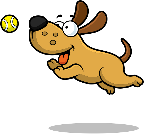 Let Play Doggy Right - Puppy Play Clipart (552x514)