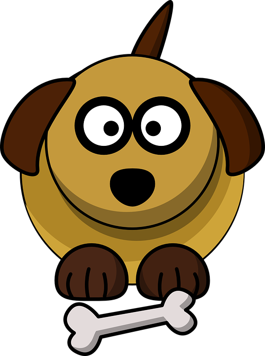 Cute Dog Clip Art - Dog Cartoon Transparent (537x720)