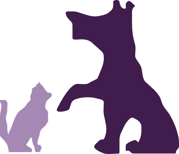Dog And Cat Clip Art - Cat (600x515)