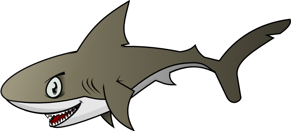 Cute Shark Clip Art Free Clipart Images - Shark Fish Clipart (945x423)