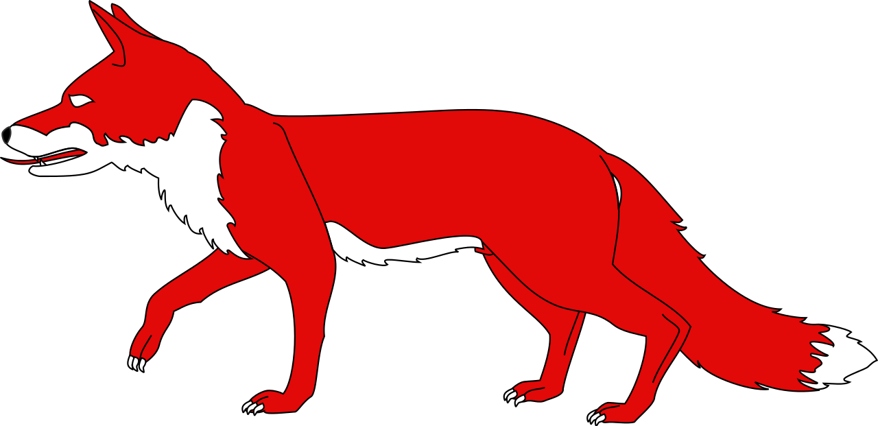 Dog Face Clip Art, Dog Head Clip Art Silhouette, Cute - Red Fox Clip Art (1280x621)
