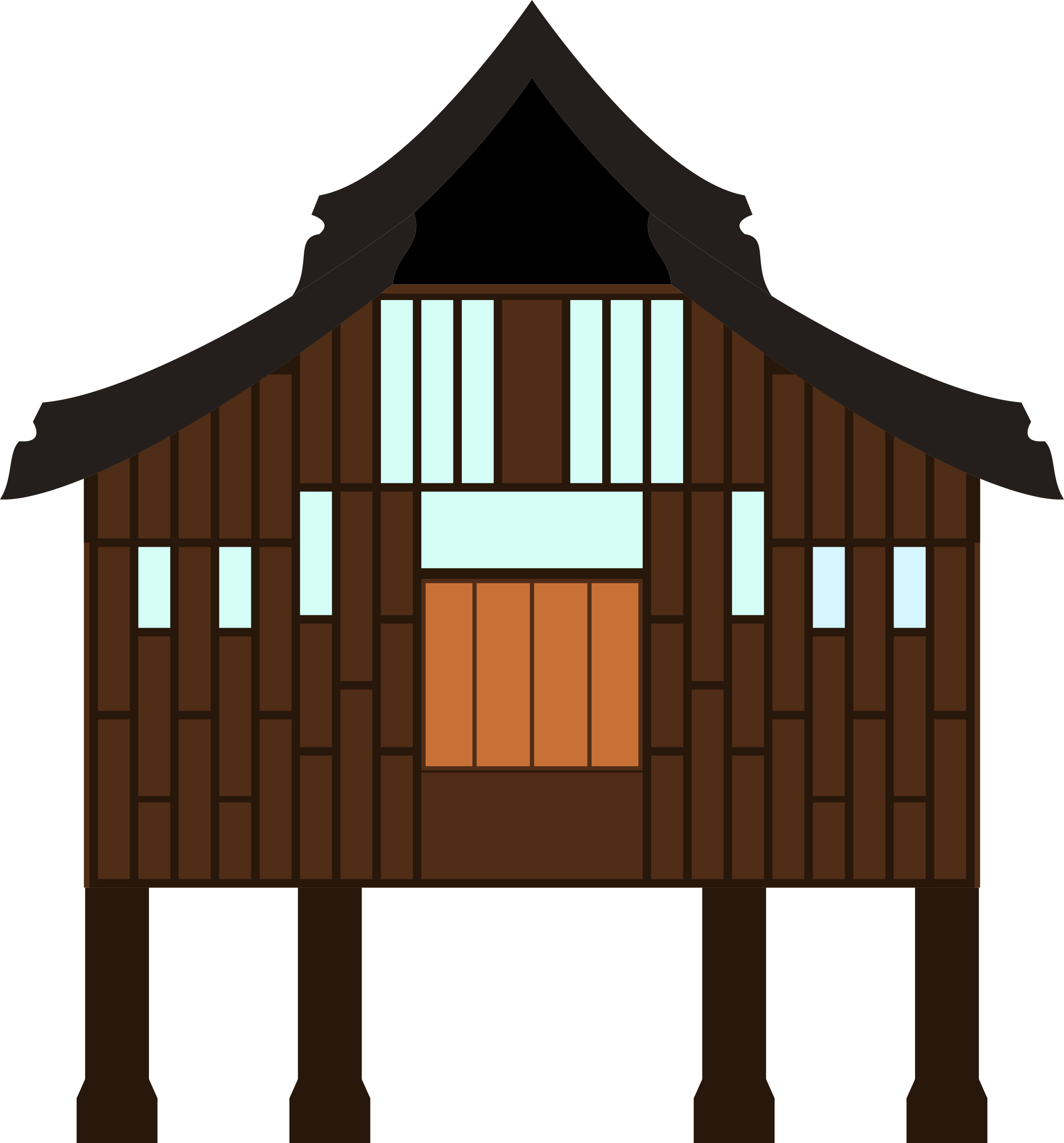 Kampong Malay Houses Clip Art - Kampong Malay Houses Clip Art (2235x2400)