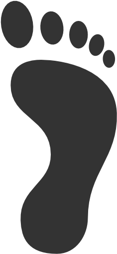 Footprint, Right Icon - Right Foot Print (512x512)