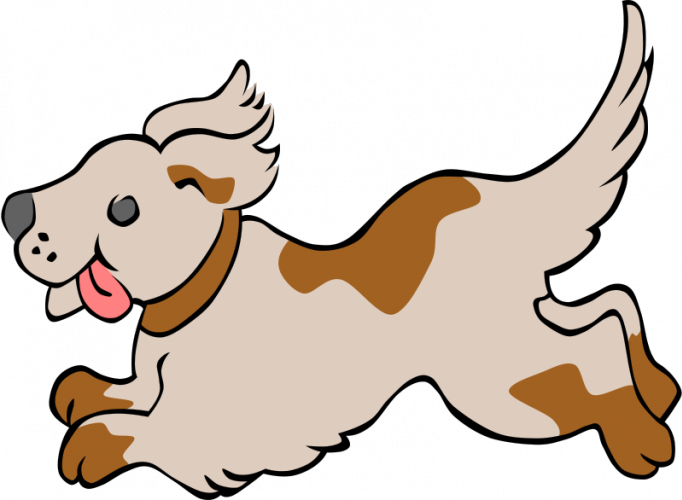 Puppy - Running - Clipart - Dog Clipart No Background (682x500)