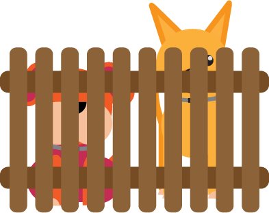 Basically, We Have Simple Models, Like Those Made From - Dog Behind The Fence Clipart (393x311)
