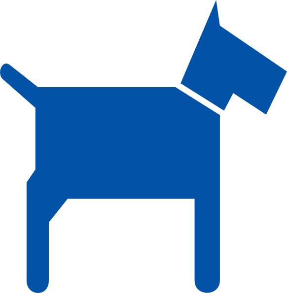 Blue Dog Clip Art - Clip Art (582x595)