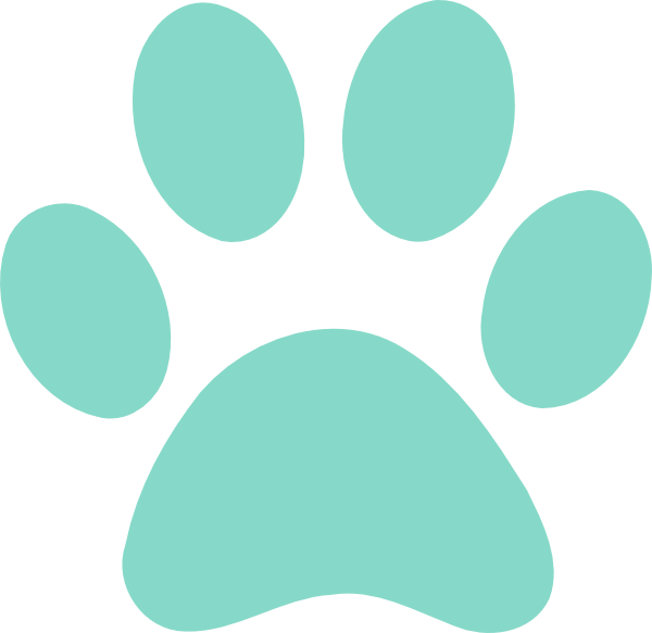 Red Paw Print Clip Art (600x583)