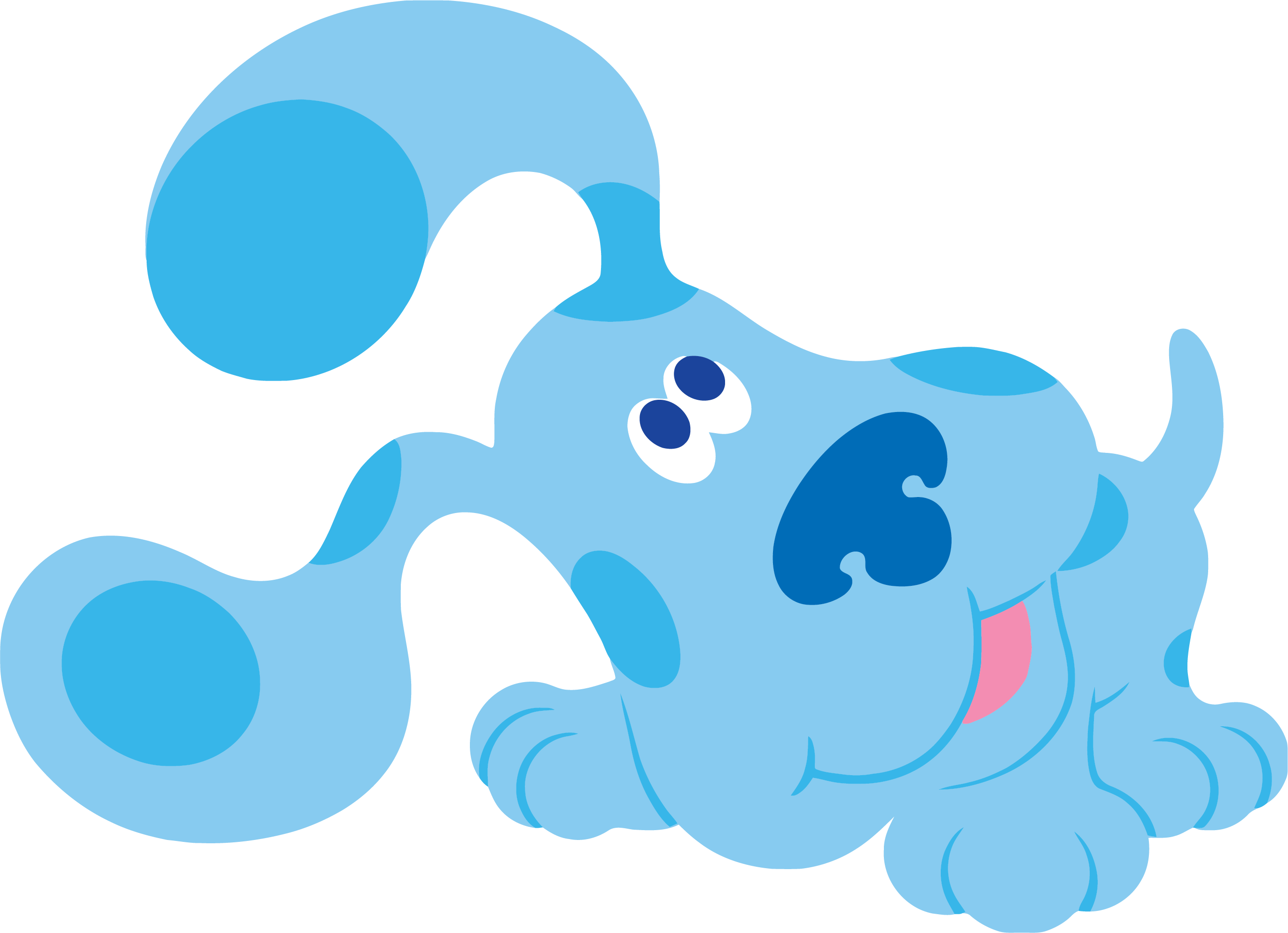 Fortune Pictures Of Blues Clues Blue S Clip Art Playing - Blue From Blues Clues (2741x1986)