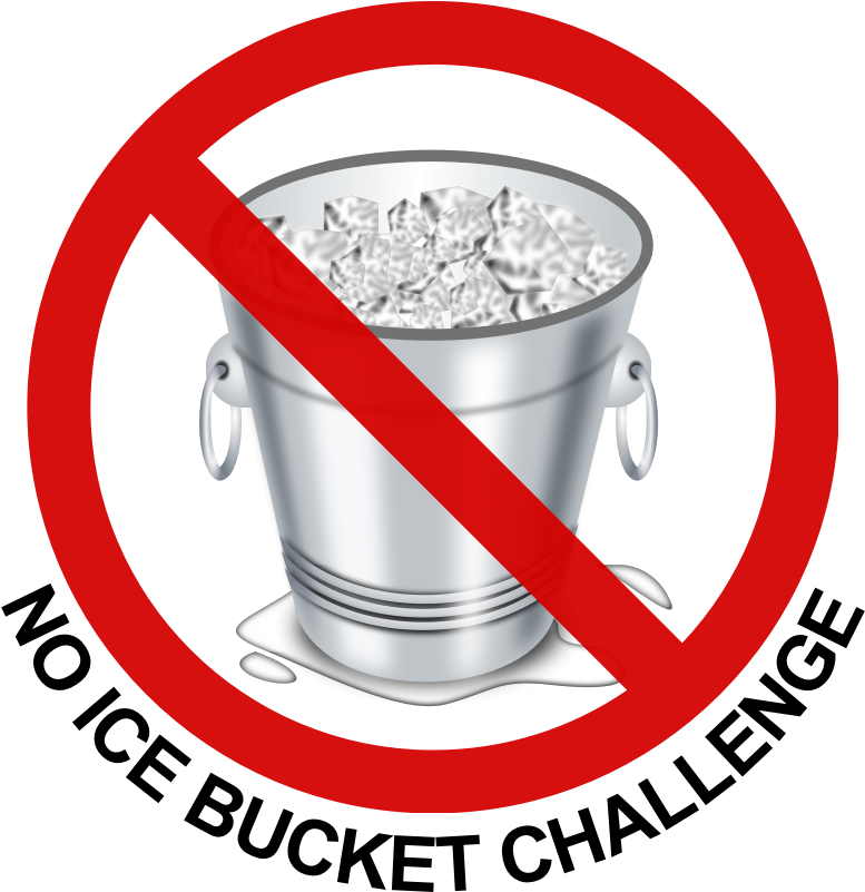 No Ice Bucket Challenge - Signo De Stop (800x800)