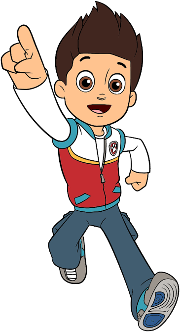 Clipped By Cartoon Clipart - Paw Patrol Ryder Cartoon (367x673)