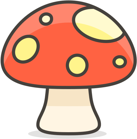 Pilz, Essen Symbol - Mushroom Cartoon (512x512)