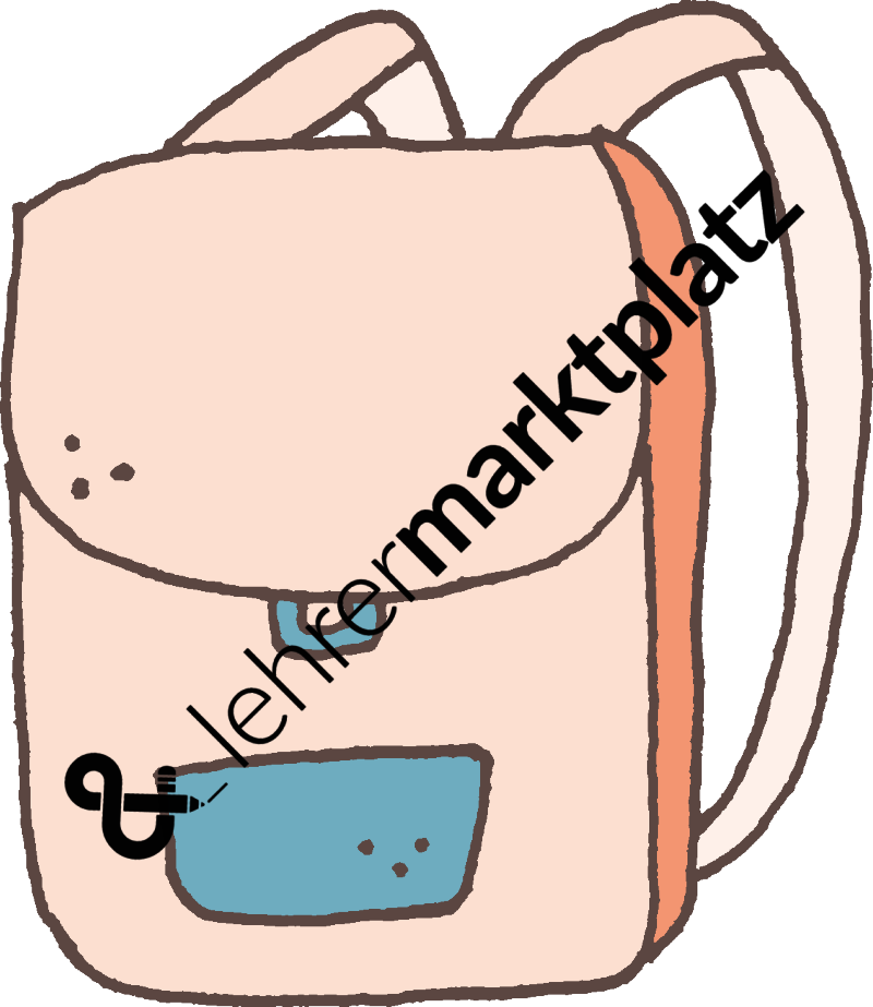 Clipart, Illustration Rucksack - Tropical Rainforest (800x923)